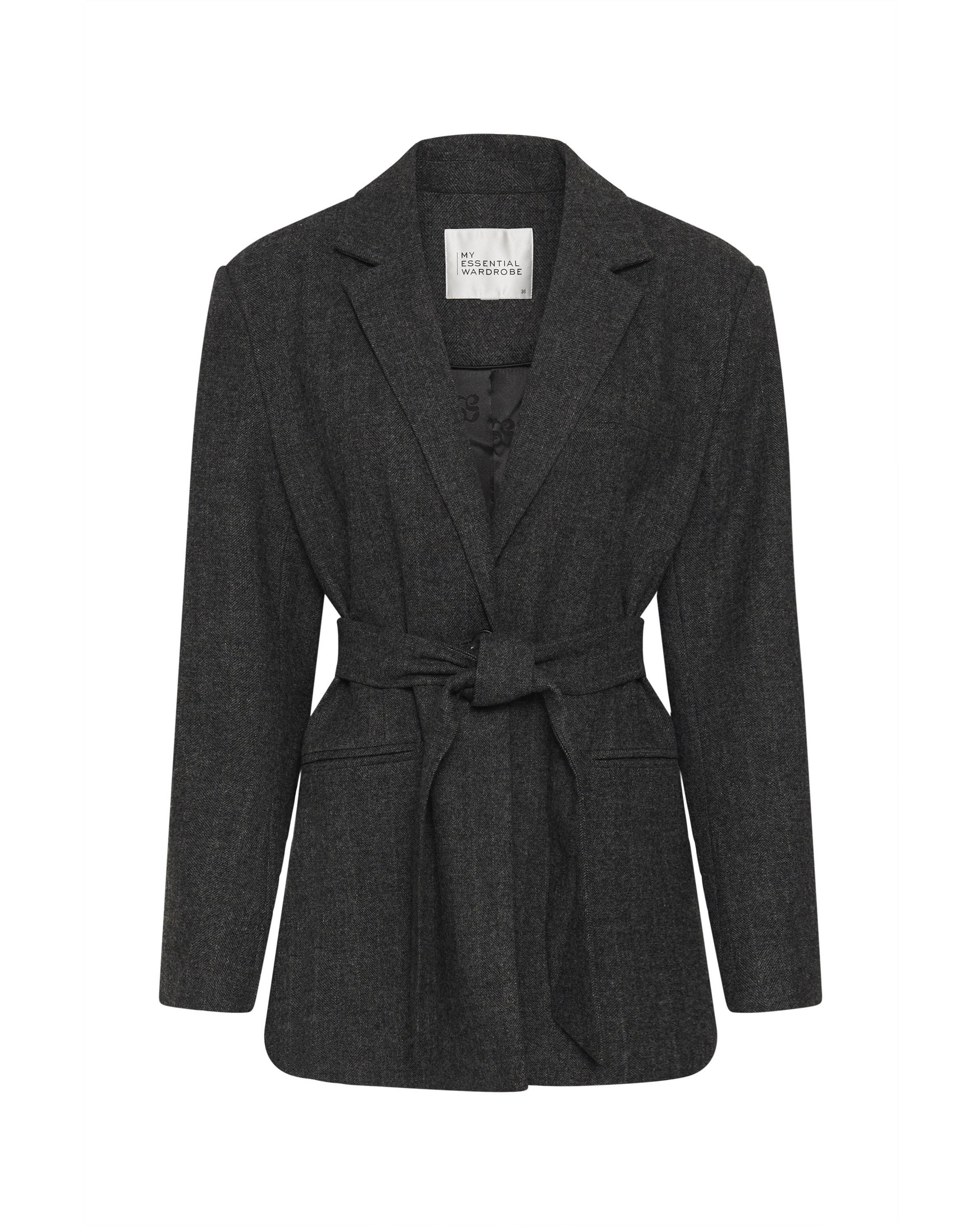 My Essential Wardrobe Blazer in Brown: front