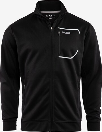 Veste de survêtement 'Sidney' Stooker Men en noir : devant