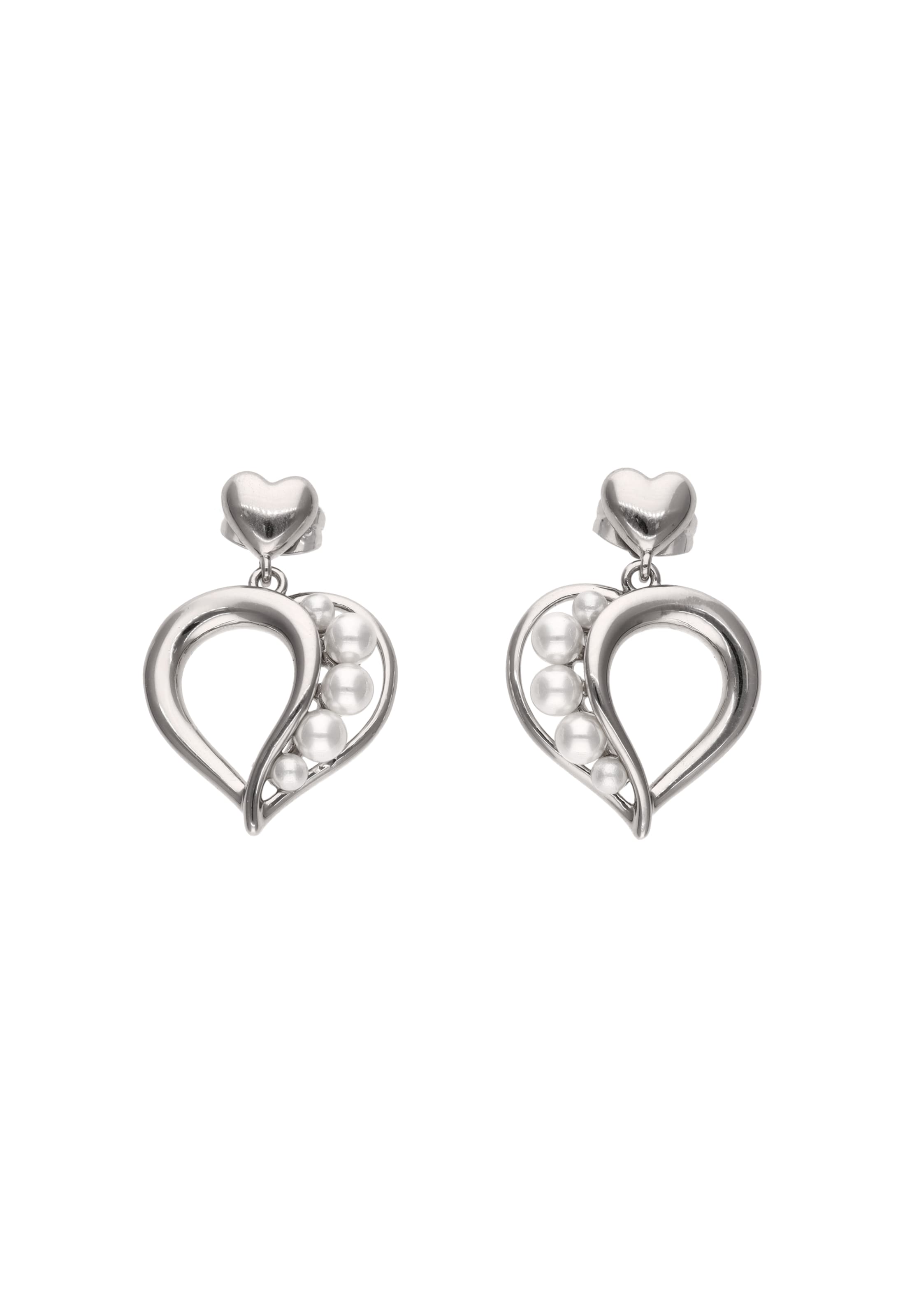 Boucles d'oreilles MYMO en argent : devant