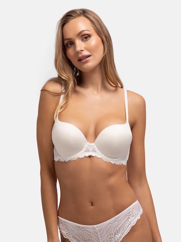Dorina T-shirt Bra 'CLAIRE' in White: front
