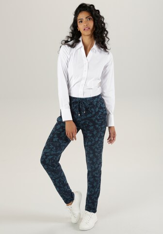 Aniston SELECTED Loosefit Hose in Blau