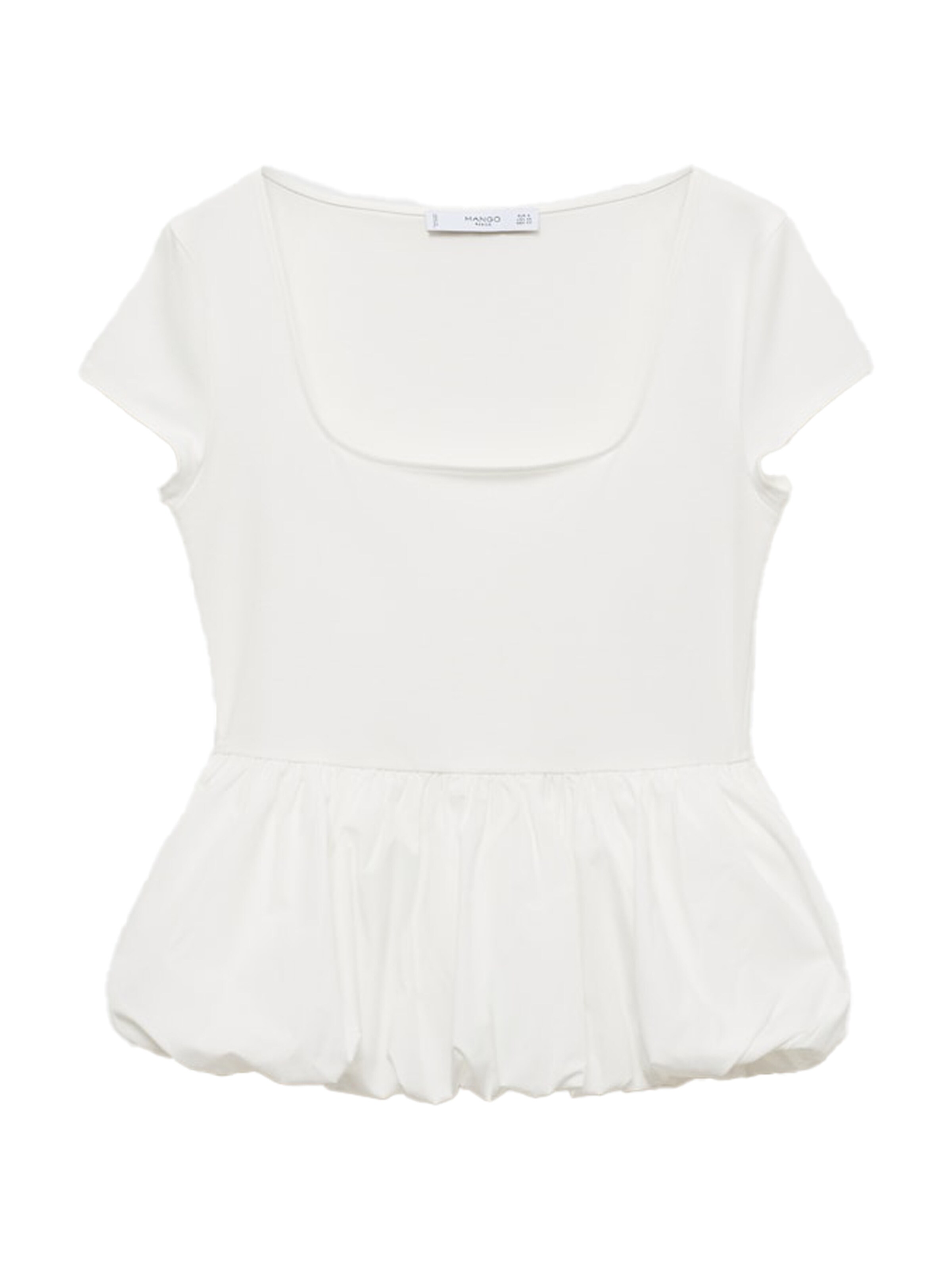 MANGO Paita 'ARIEL' värissä valkoinen: etupuoli