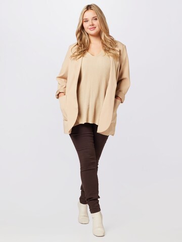 Dorothy Perkins Curve Sweater in Beige