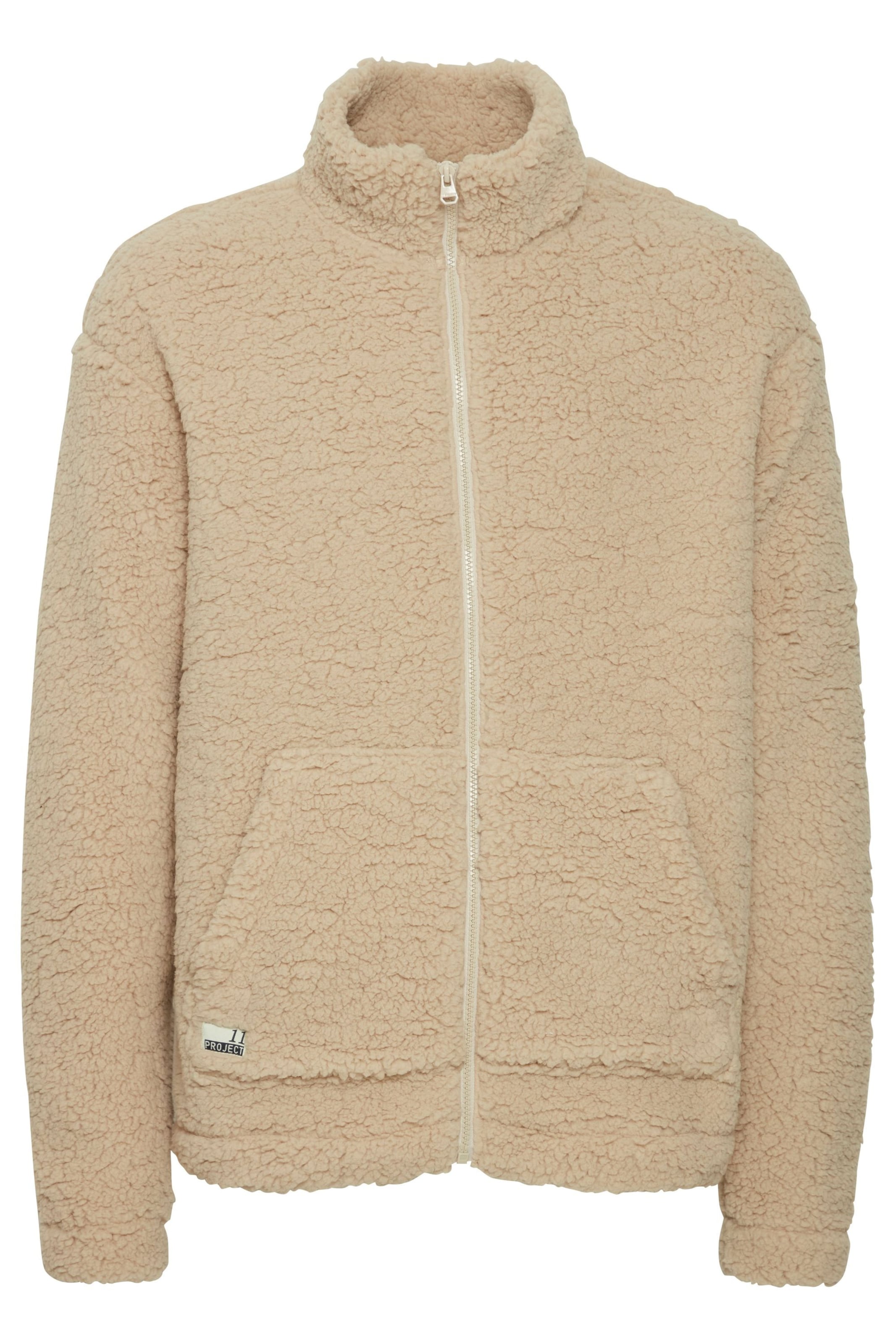 11 Project Fleecejacke 'Deen' in Beige: Vorderseite