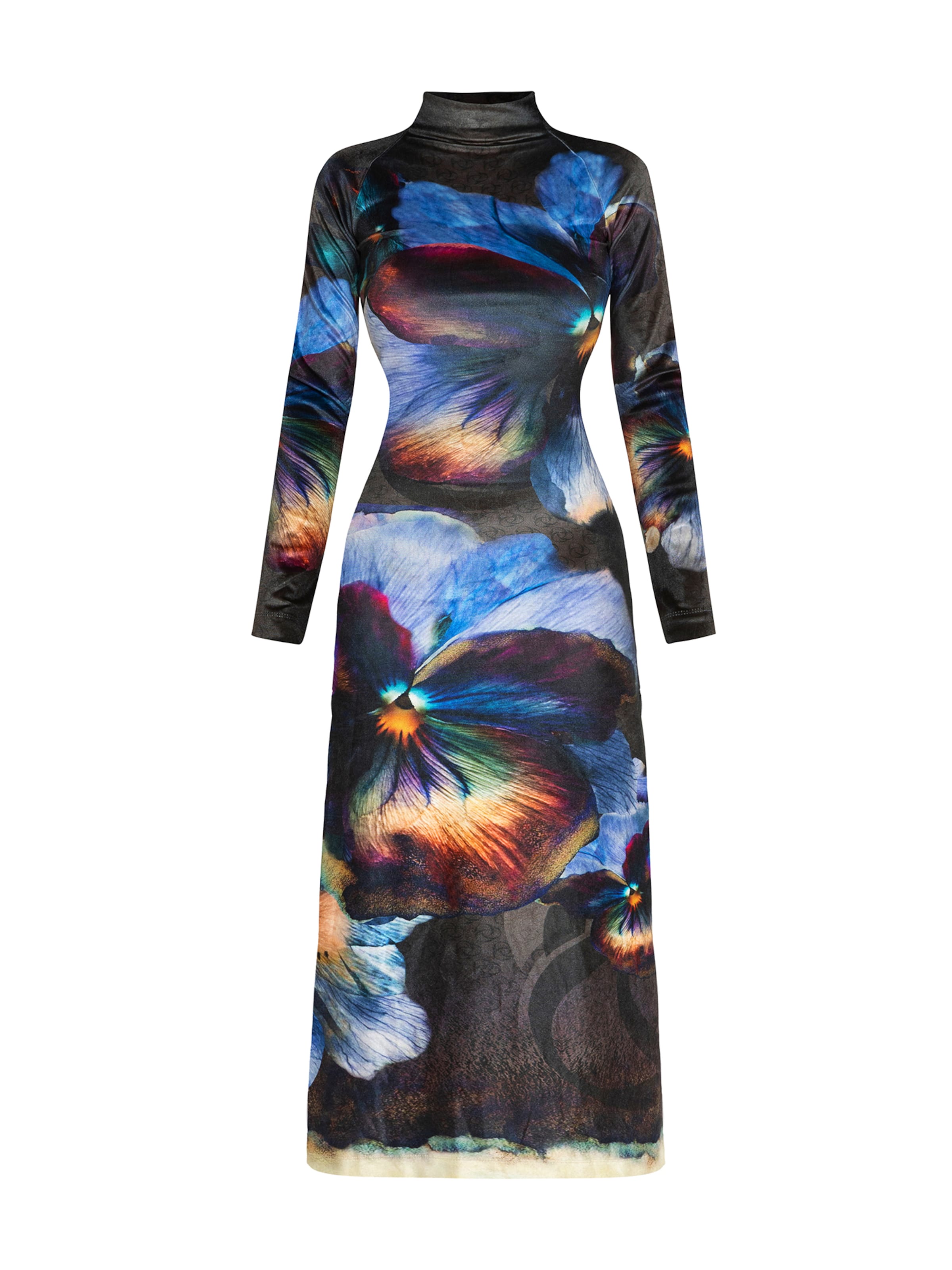 JIORO Jurk 'VIOLET' in Zwart: voorkant