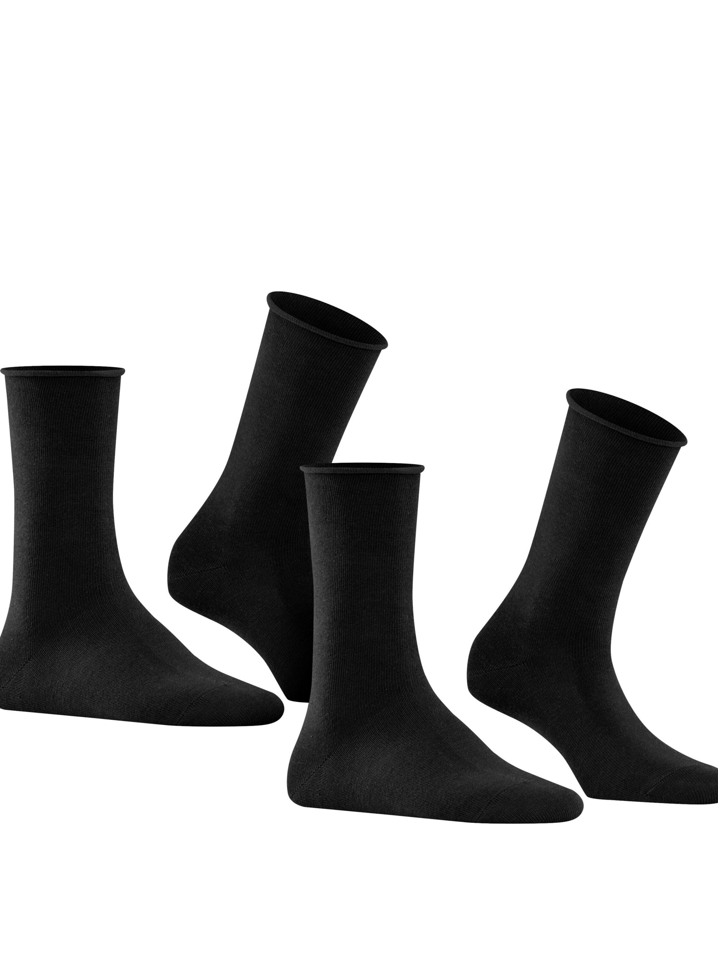 FALKE Socken 'Happy 2-Pack'‌‌‌‌‌‌‌‌ in Schwarz