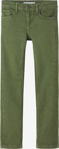 NAME IT Regular Pants 'Theo' in Green: front