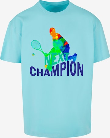 Merchcode Shirt 'Next Champion' in Blue: front