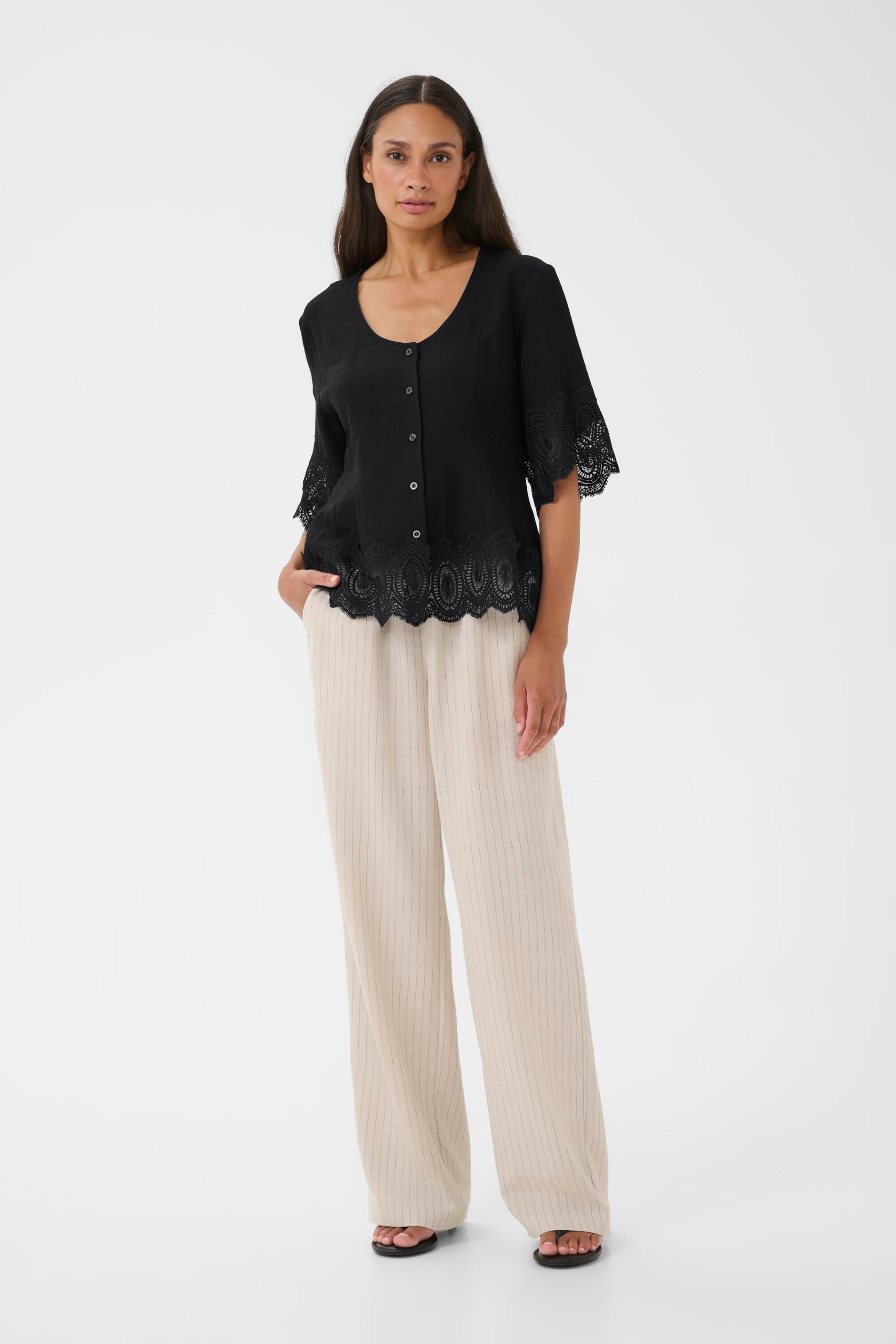 KAREN BY SIMONSEN Blouse 'KBUrith' in Black
