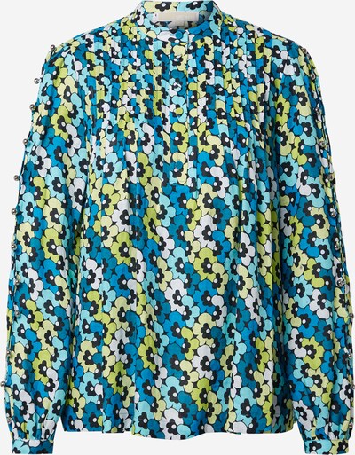 MICHAEL Michael Kors Bluse in royalblau / hellblau / hellgelb / limette / weiß, Produktansicht