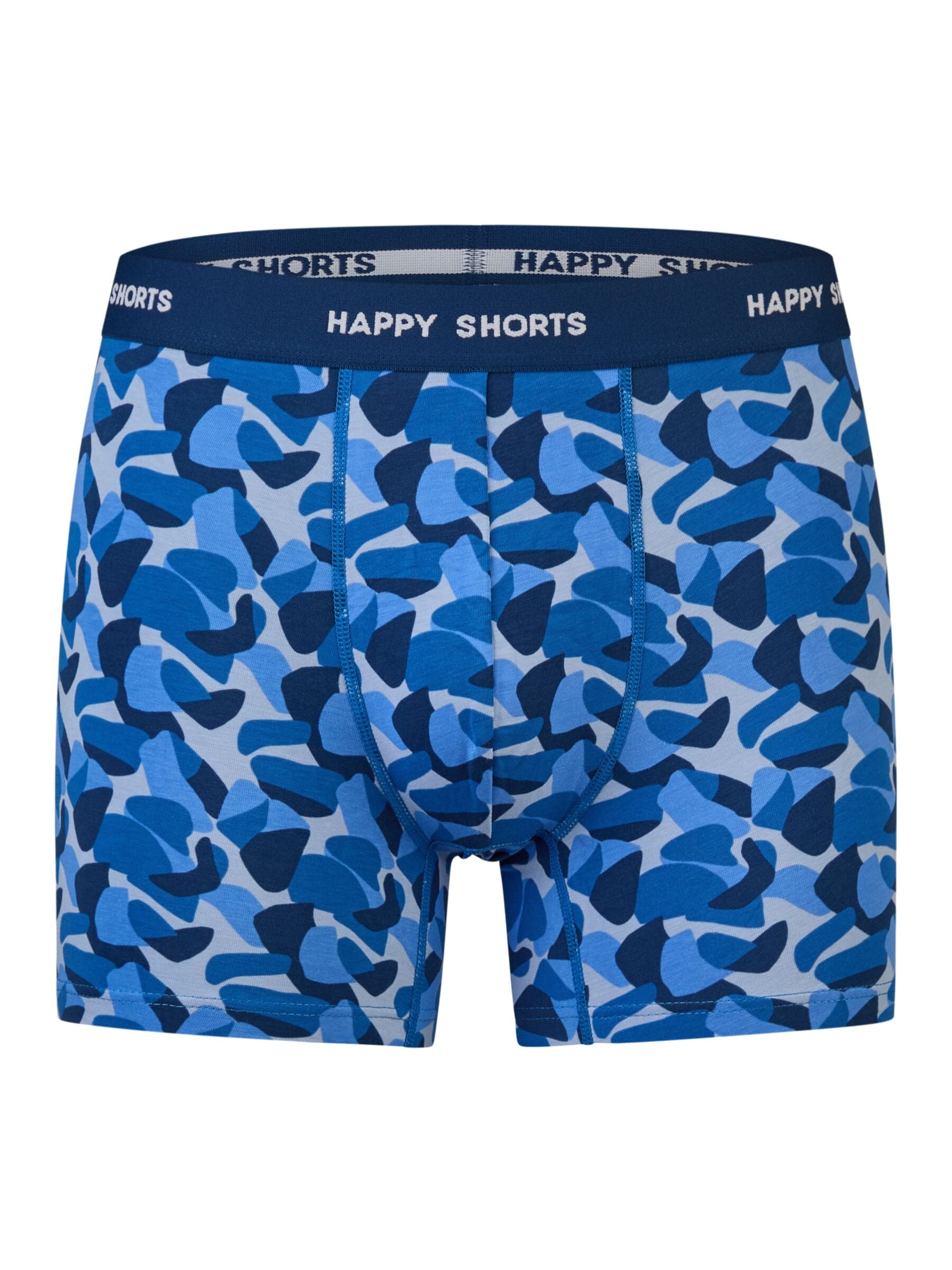 Happy Shorts Boxershorts 'Happy' in Blauw