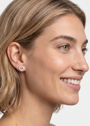 Boucles d'oreilles 'Hearts Of Love' PURELEI en argent : devant