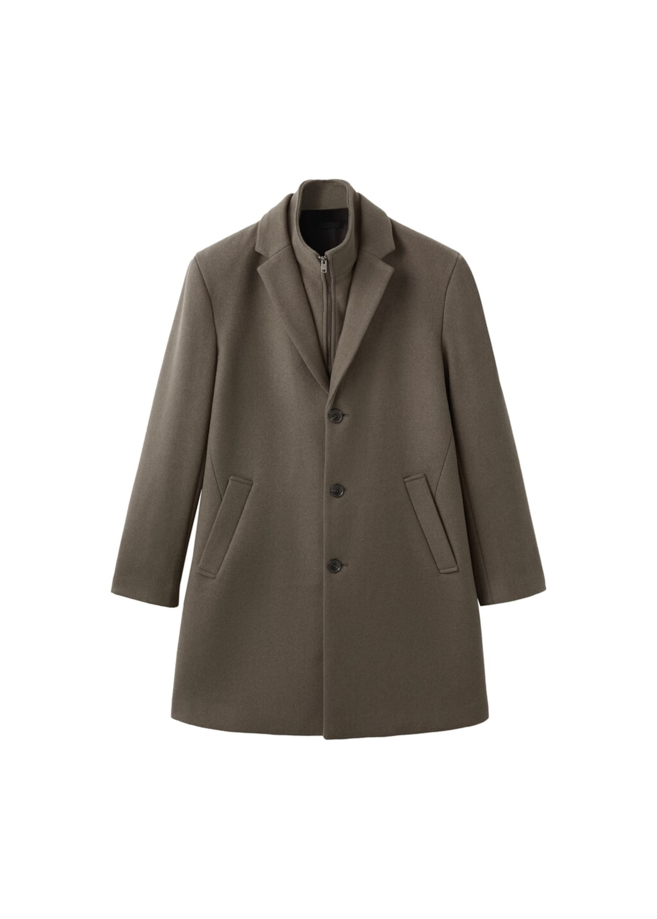 MANGO MAN Mantel 'Uriel' in Braun: Vorderseite