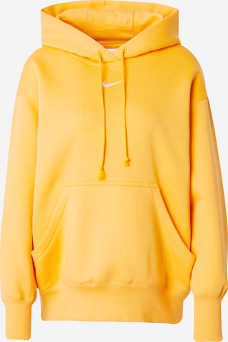 Nike Sportswear Dressipluus 'Phoenix Fleece', värv kollane: eest vaates