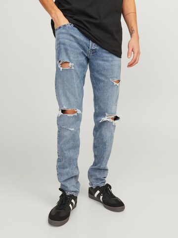 Regular Jeans 'Glenn' de la JACK & JONES pe albastru: față