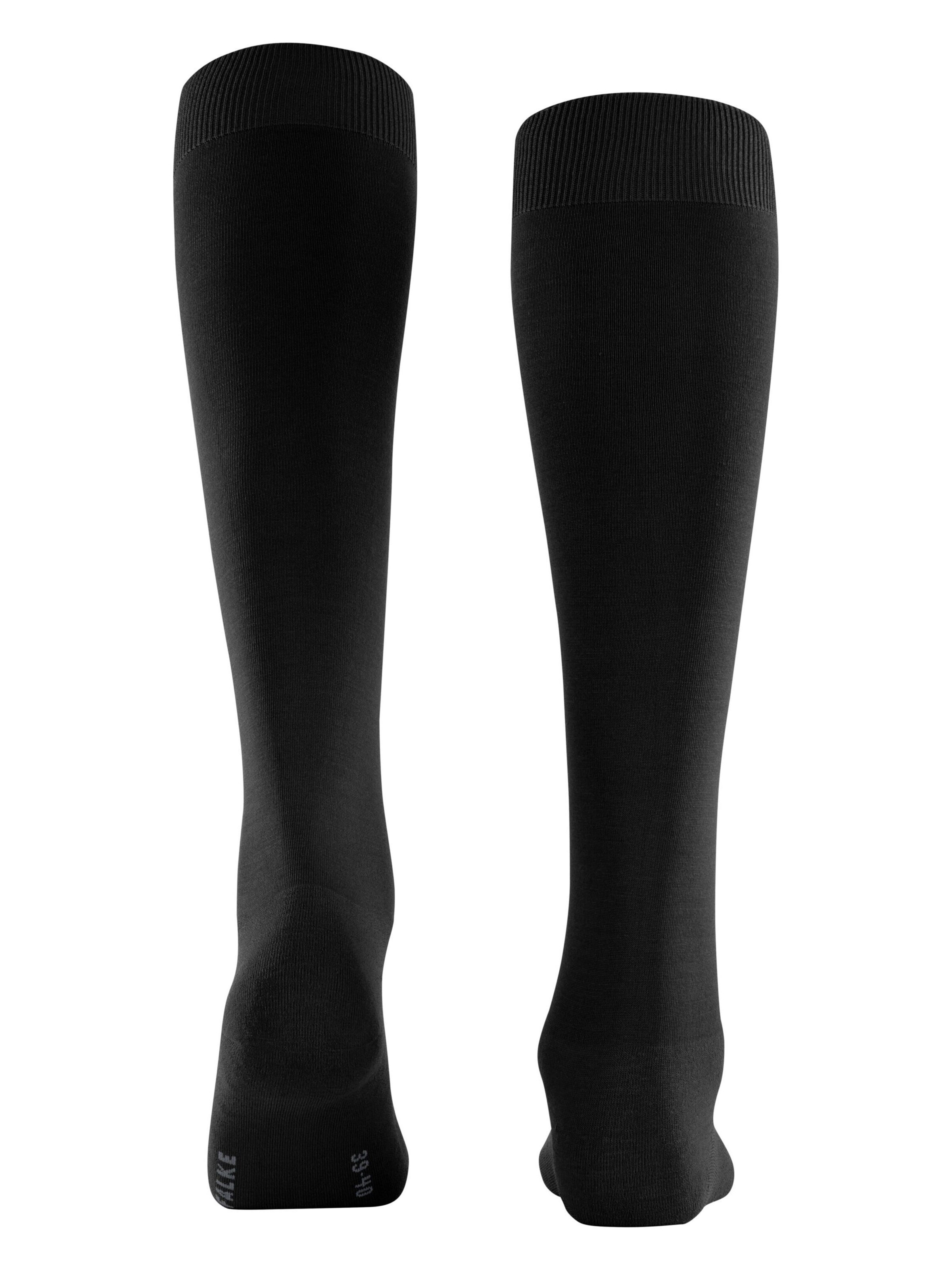 FALKE Knee High Socks 'ClimaWool' in Black