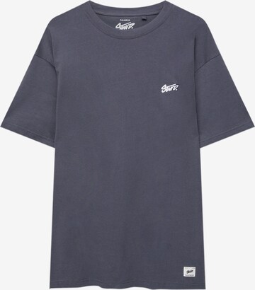 T-Shirt Pull&Bear en gris : devant