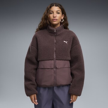 PUMA Tussenjas 'Re:Fibre' in Bruin: voorkant