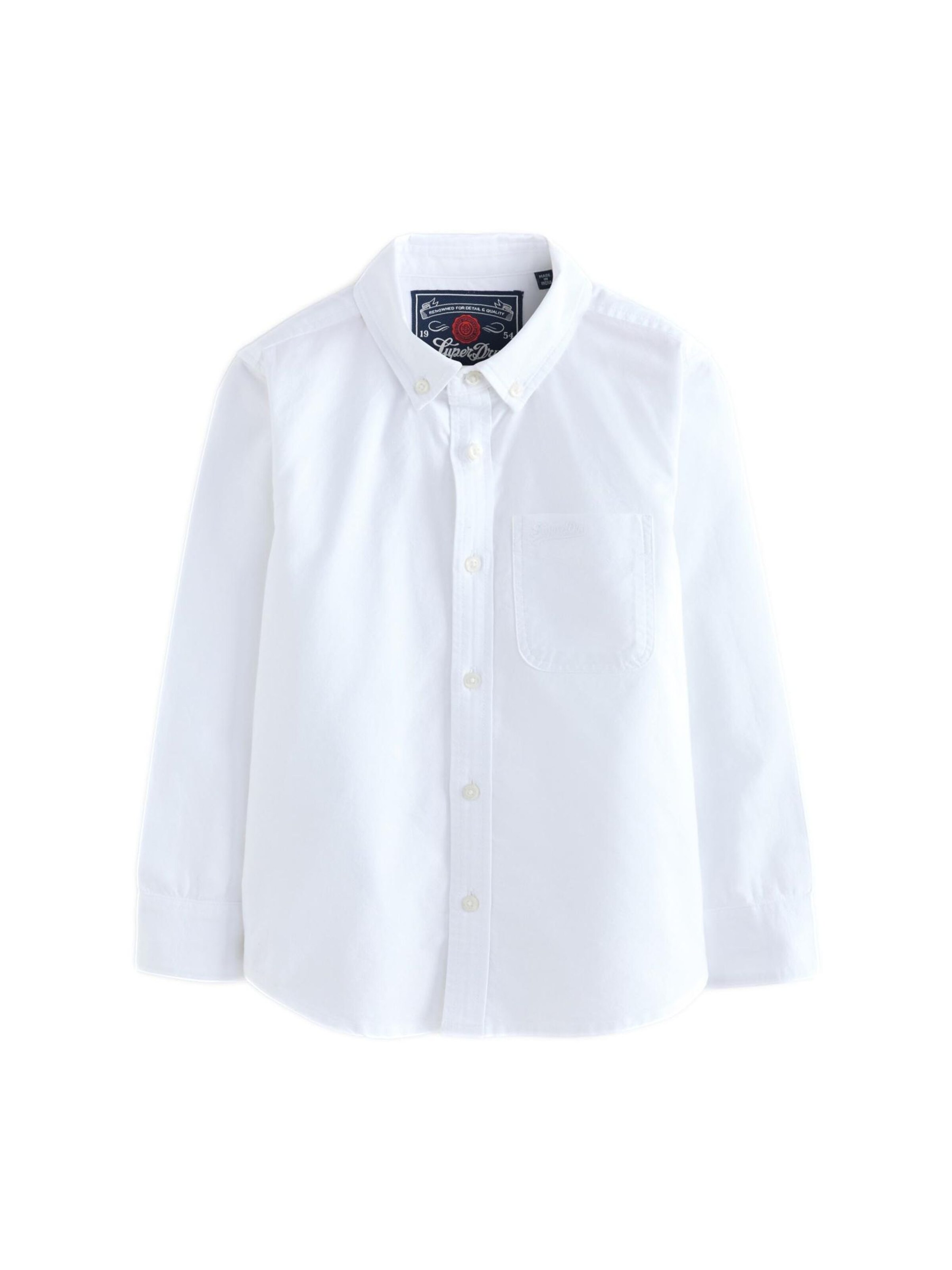 Superdry & Co Overhemd in Wit: voorkant