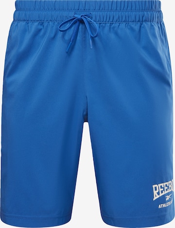Pantalon de sport Reebok Sport en bleu : devant
