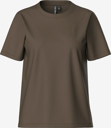 PIECES Koszulka 'RIA' w kolorze brązowy: przód