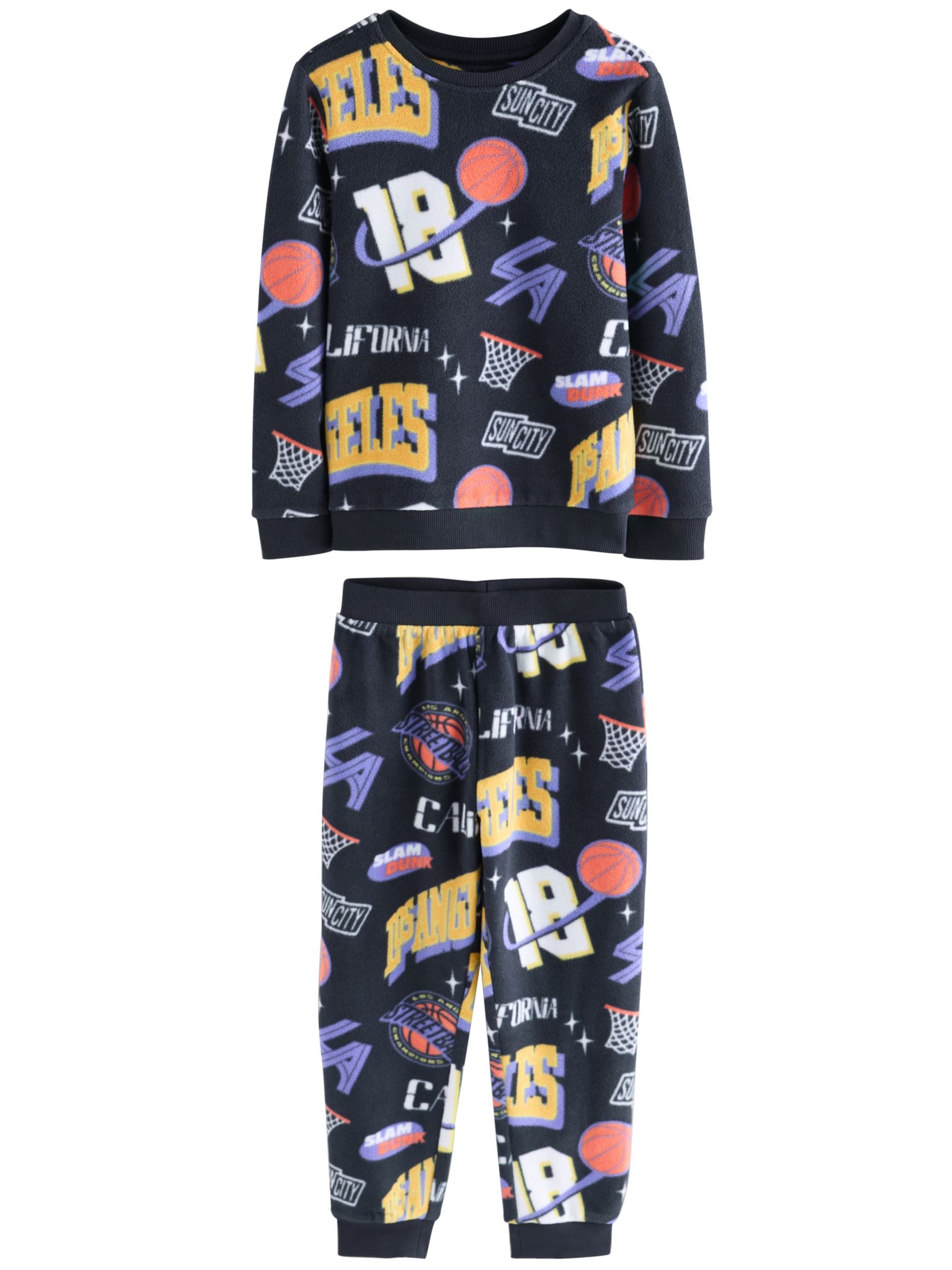 Next Комплект пижама в синьо: отпред