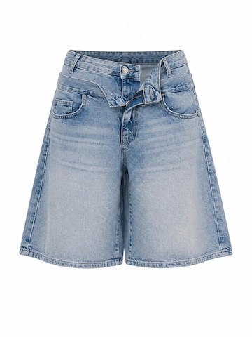 IT'S BASIC Baggy Jeans 'BERMUDA HIGH RISE SHORT'‌‌ in Blau