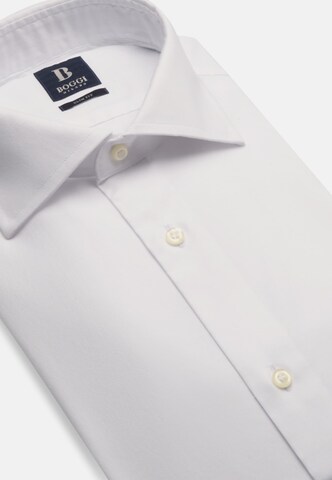Boggi Milano Přiléhavý střih Společenská košile – bílá
