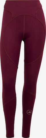 Skinny Pantaloni sportivi di ADIDAS BY STELLA MCCARTNEY in rosso: frontale