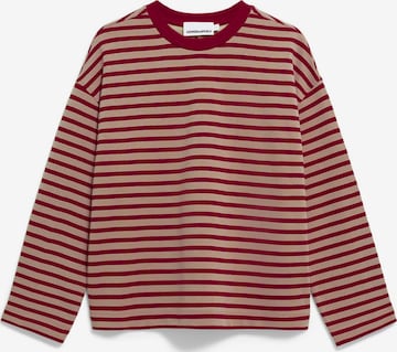 Sweat-shirt 'FRANKAA' ARMEDANGELS en rouge : devant