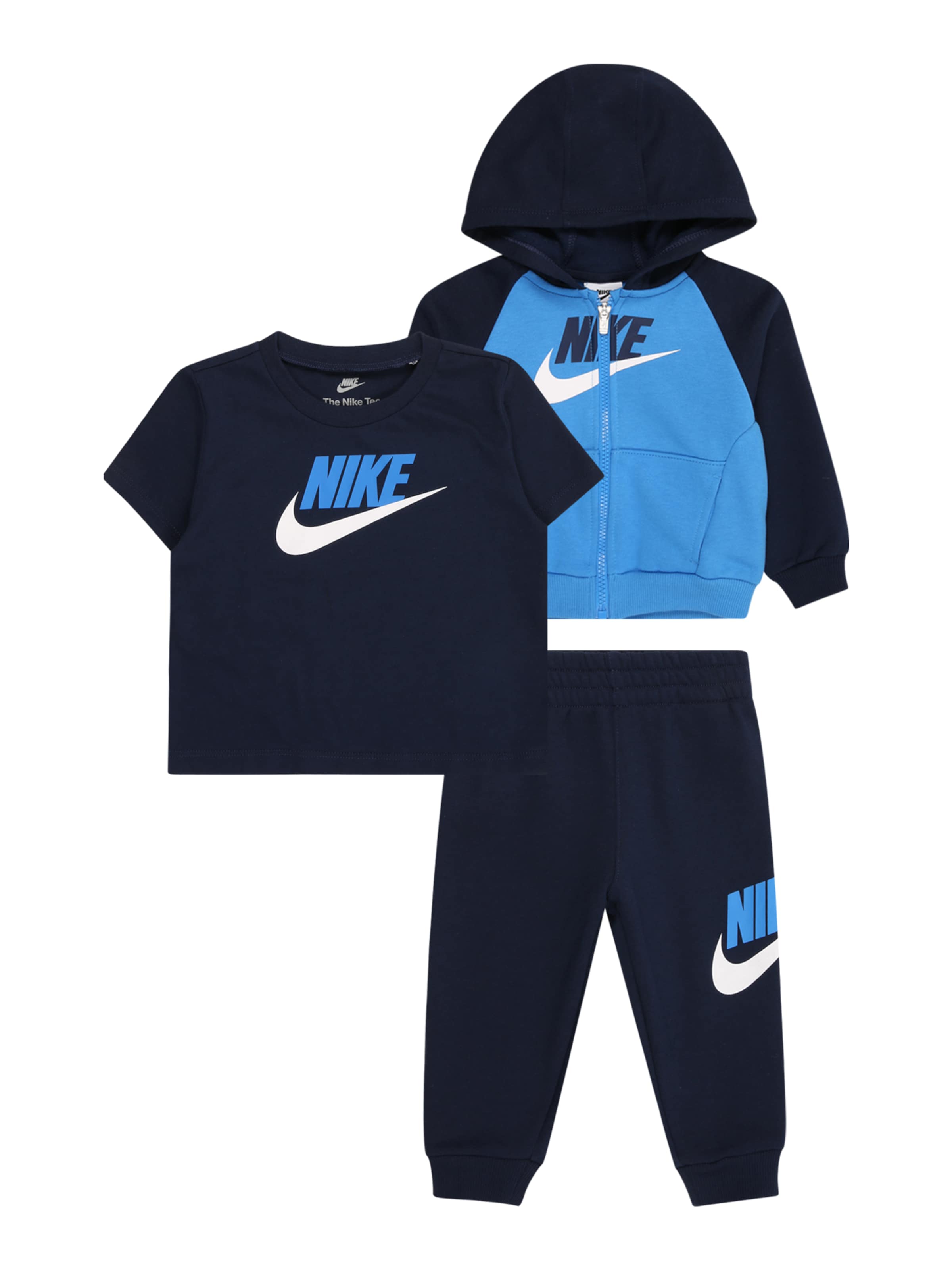 Nike Sportswear Облекло за бягане в синьо: отпред