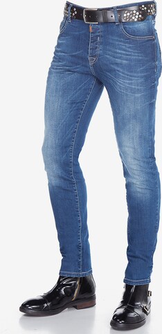 CIPO & BAXX Slimfit Jeans 'CD389' in Blau