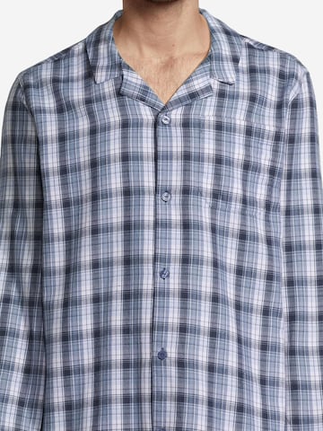 SEIDENSTICKER Pyjama lang 'Classic Twill' in Blauw