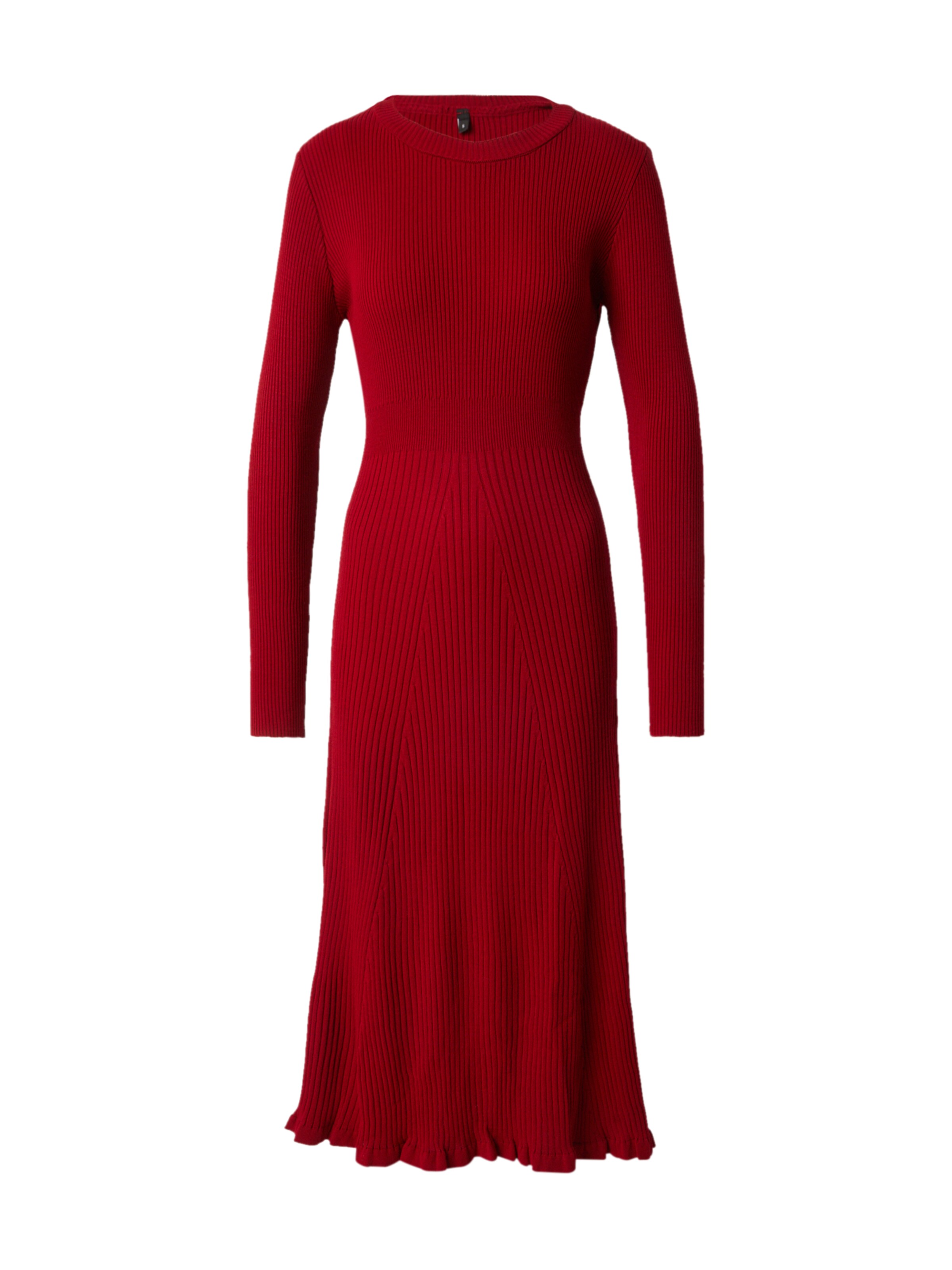 Robes en maille Trendyol en rouge : devant