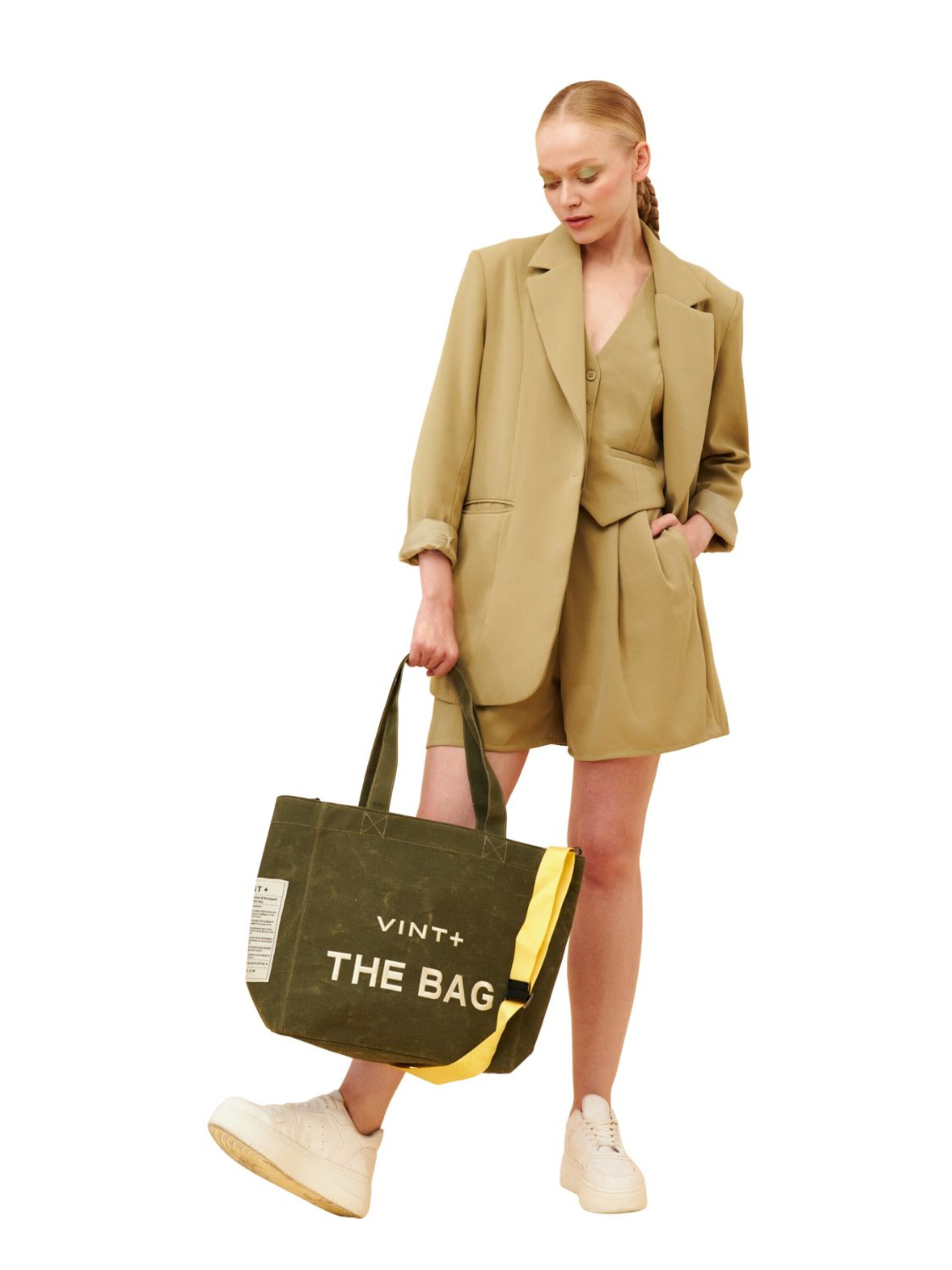 VINT+ Shopper 'Tote Bag Big' in Green