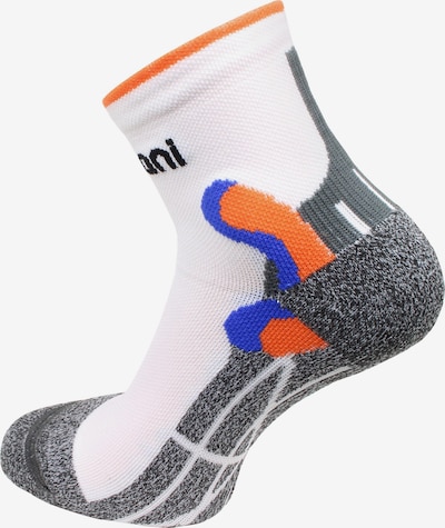 normani Socken in royalblau / grau / orange / weiß, Produktansicht