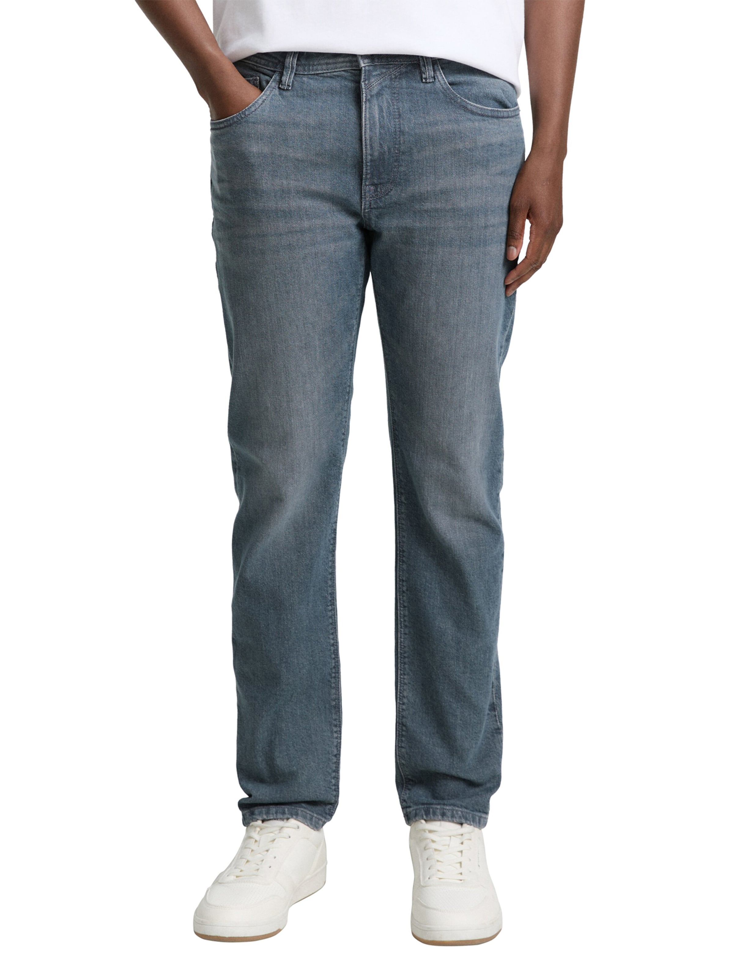 TOM TAILOR DENIM Alt kitsenev Teksapüksid 'BRYDEN', värv sinine: eest vaates