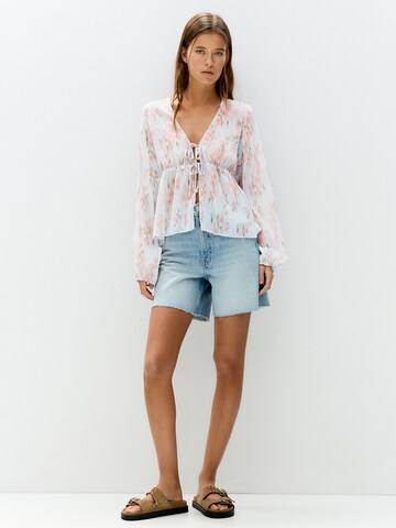 Pull&Bear Blouse in Blue: front