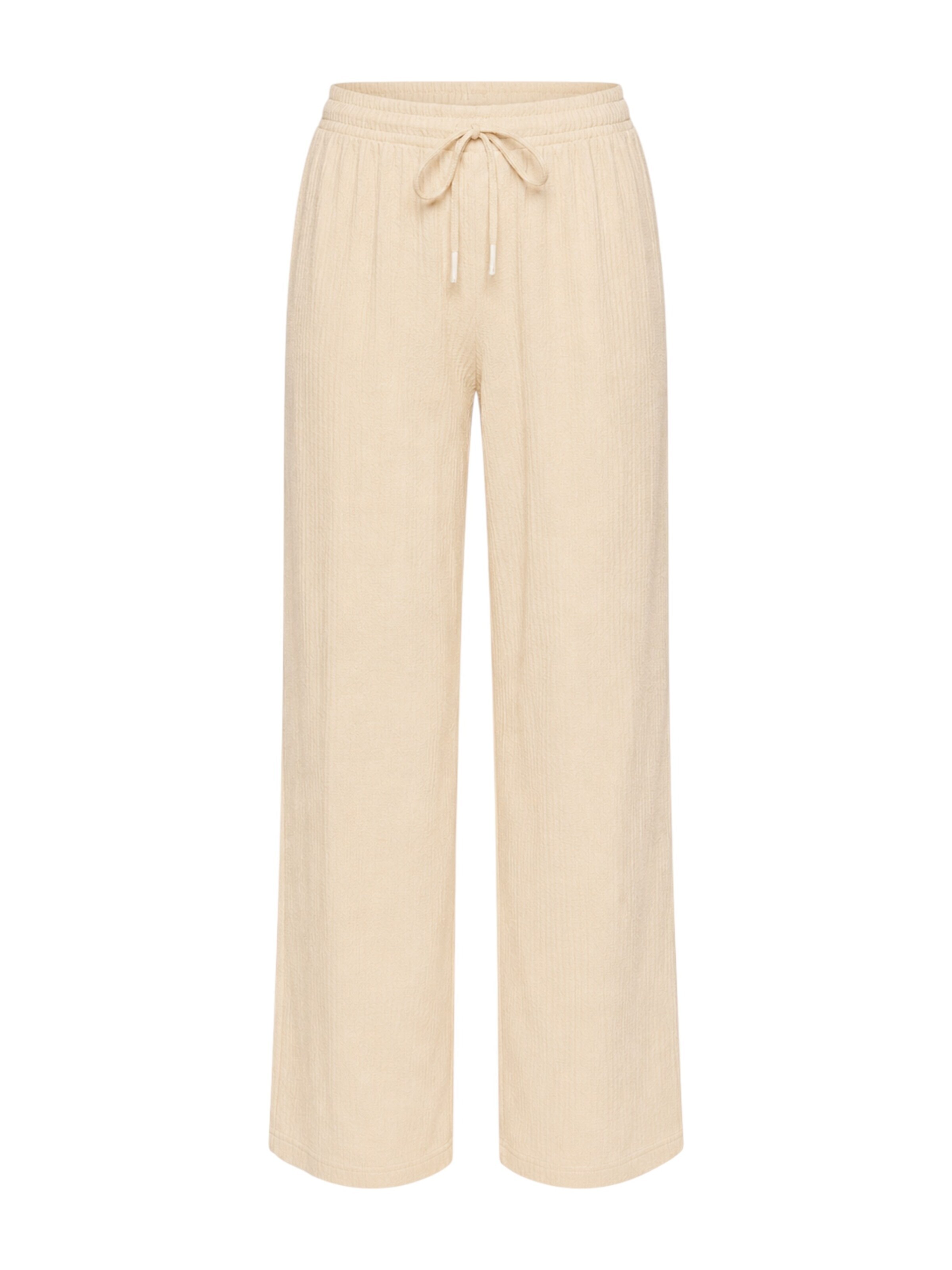 Pantaloni 'FLORYN – Palazzohose Crinkle' di fashionshowcase in beige: frontale