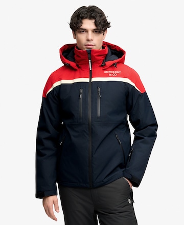 Veste de sport Superdry & Co en bleu : devant