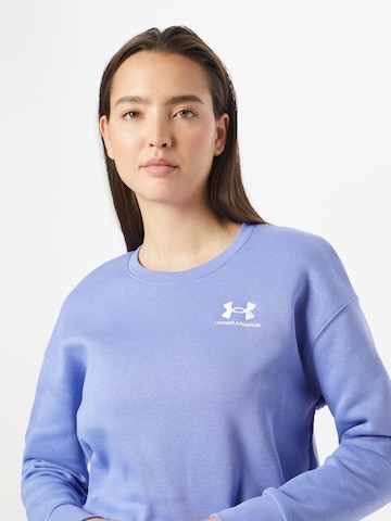 UNDER ARMOUR Športová mikina 'Essential' - Modrá