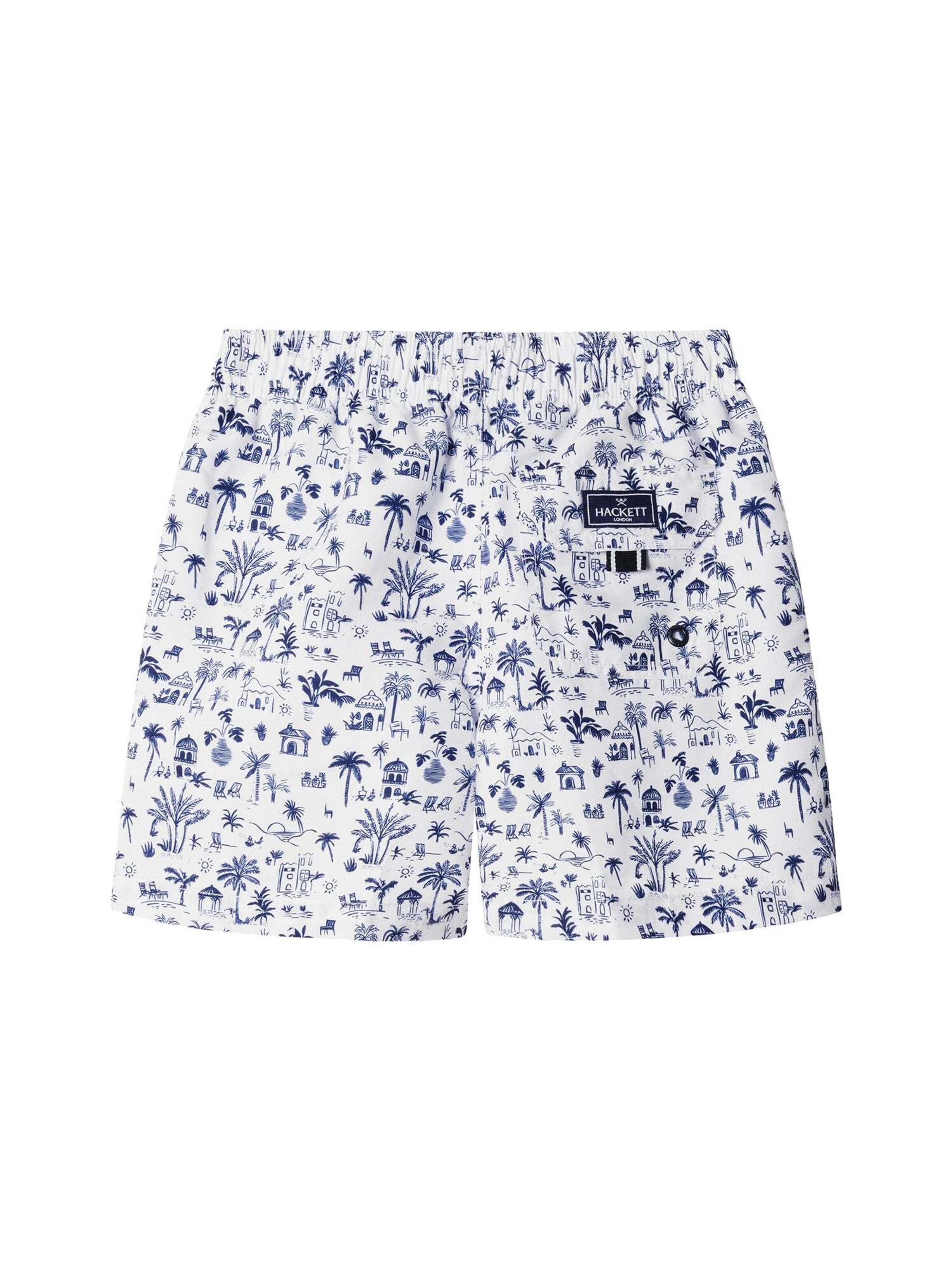 Shorts de bain 'Island' Hackett London en blanc