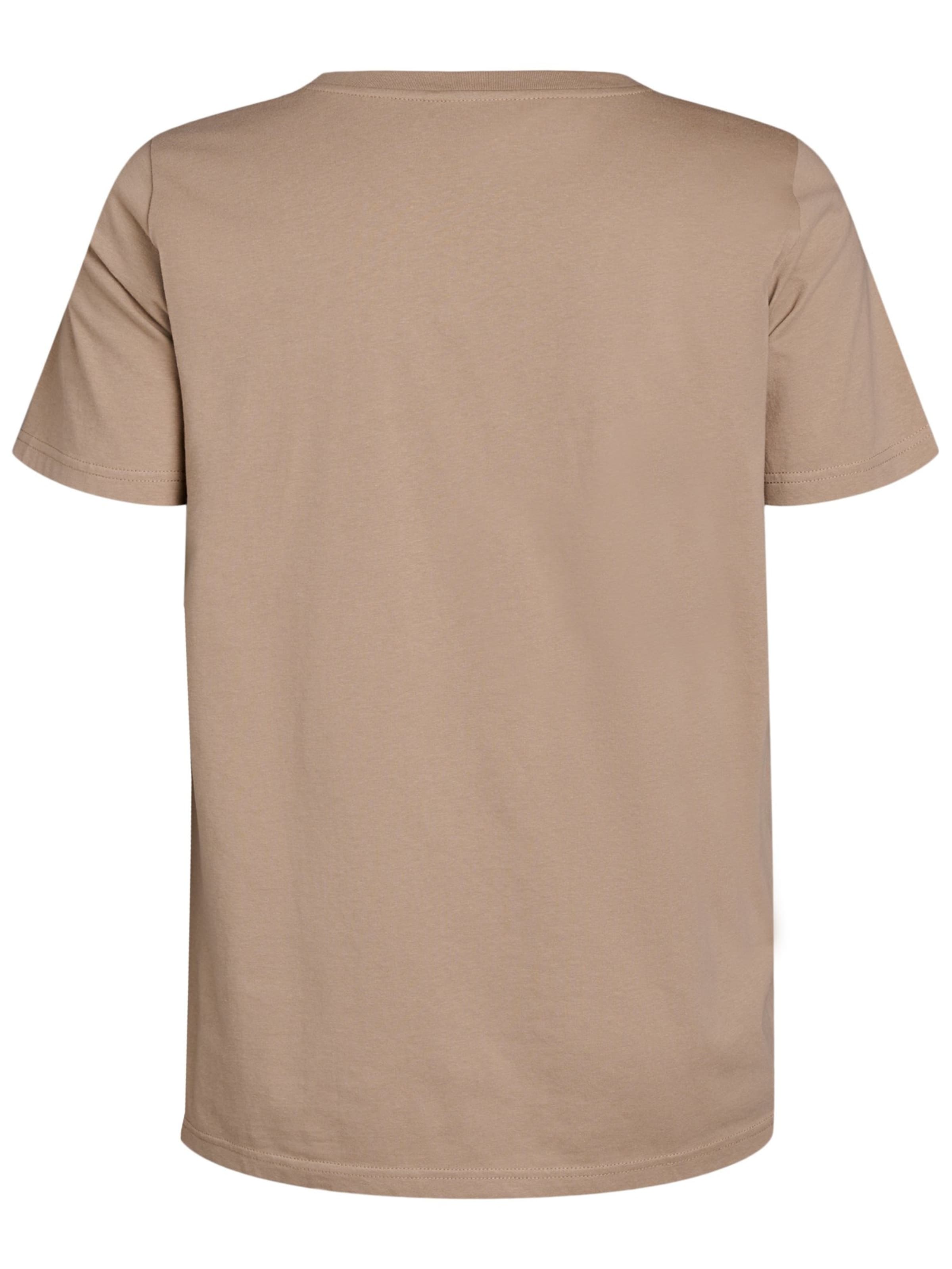 Zizzi Shirt 'Vevelyn' in Brown