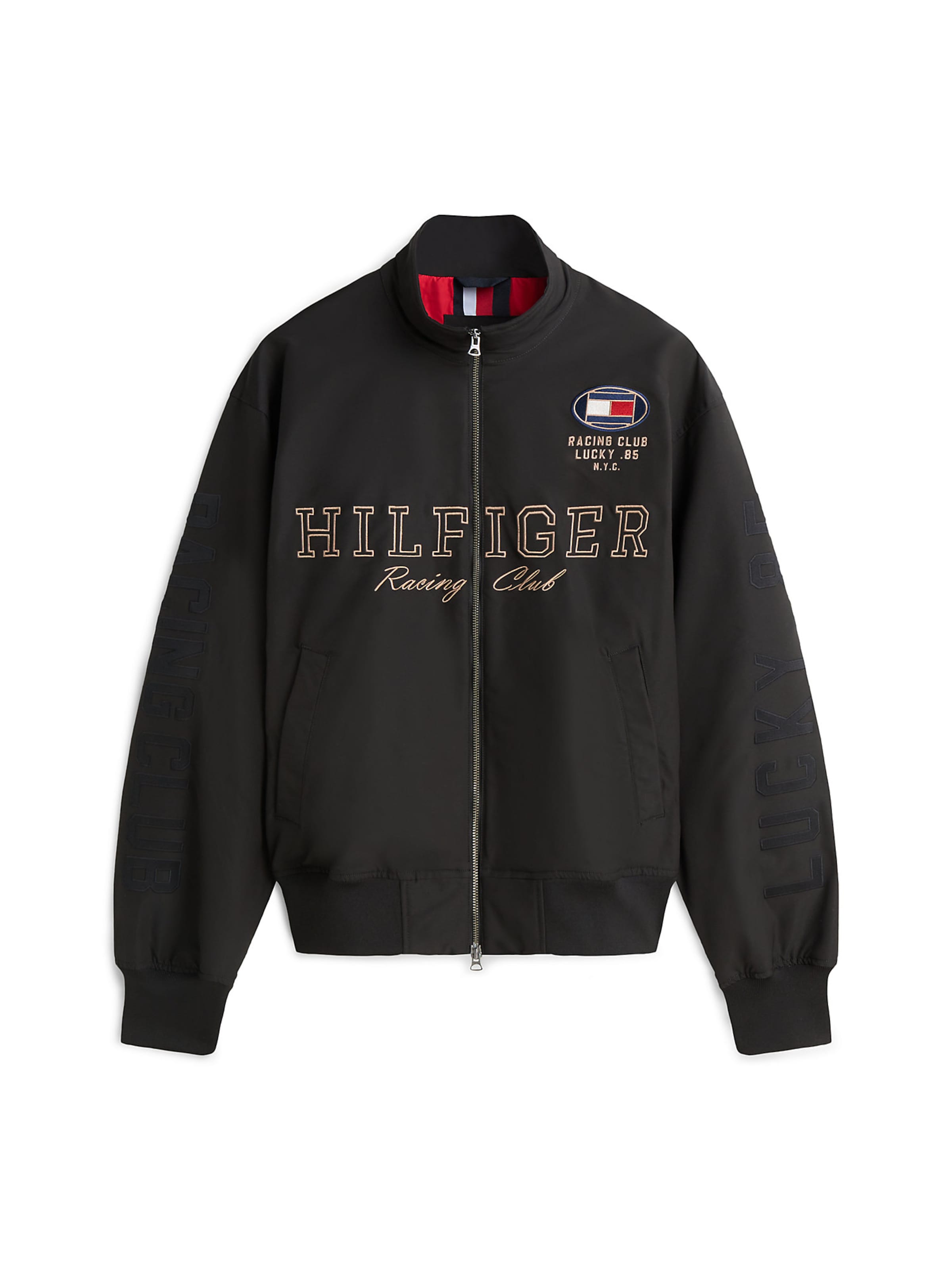 TOMMY HILFIGER Between-season jacket in Black: front