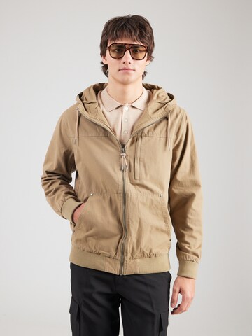 INDICODE JEANS Φθινοπωρινό και ανοιξιάτικο μπουφάν 'Kiel' σε πράσινο: μπροστά