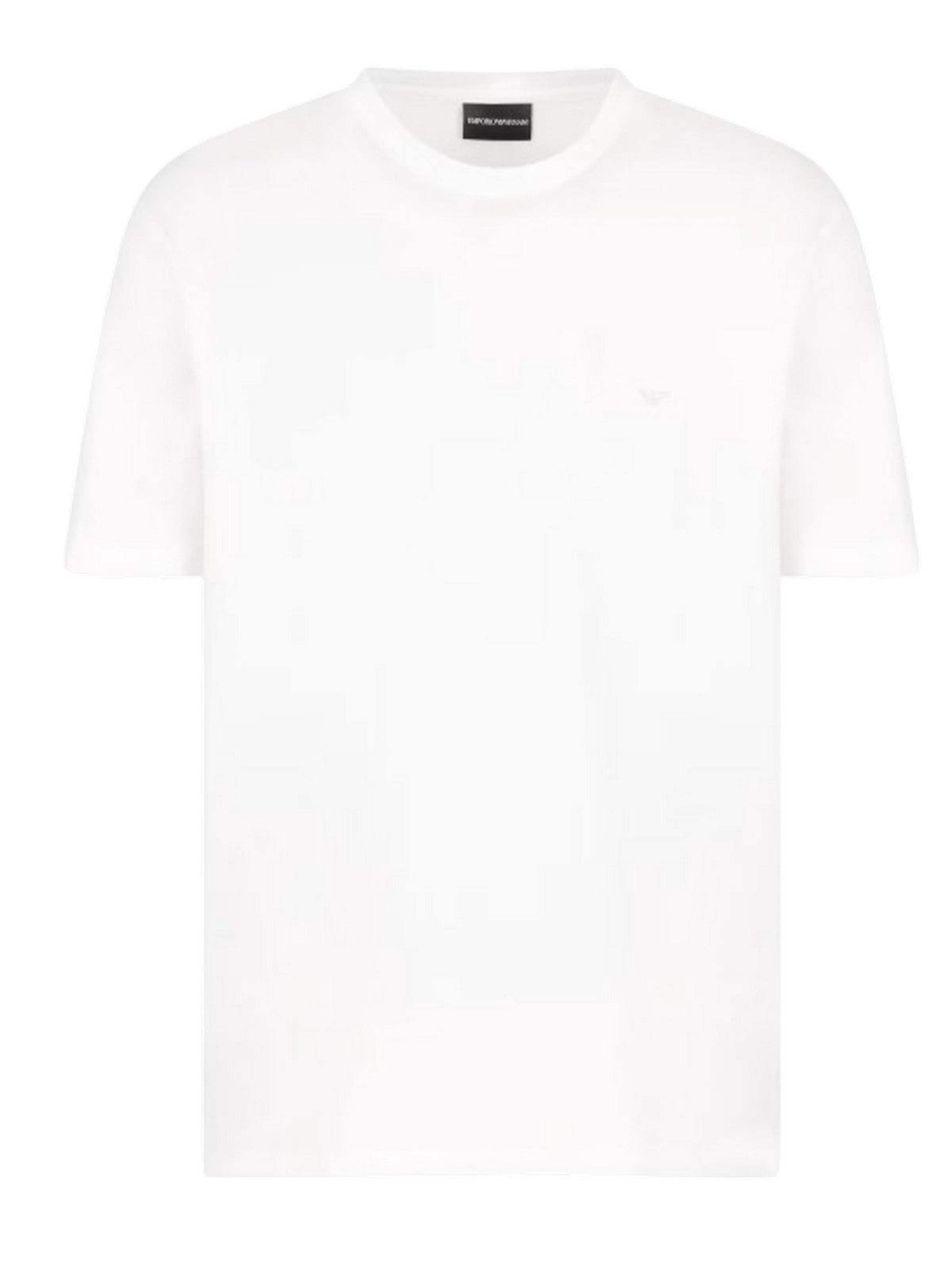 Emporio Armani - Camiseta térmica en blanco: frente