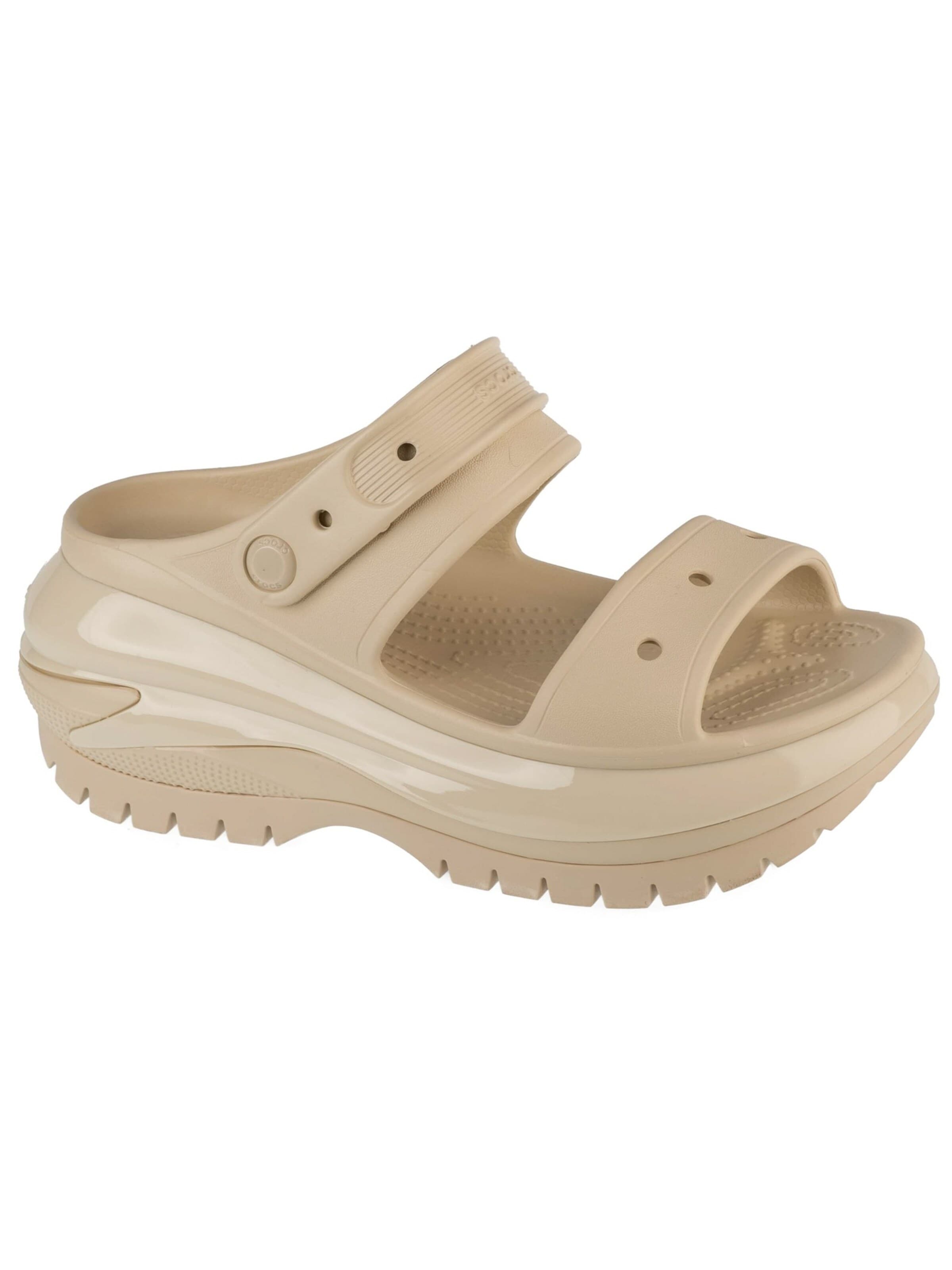Crocs Muiltjes in Beige: voorkant
