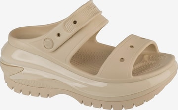 Crocs Muiltjes in Beige: voorkant