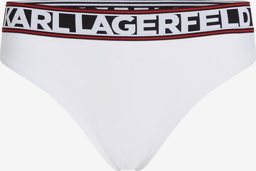 Karl Lagerfeld Bikinové nohavičky - biela: predná strana
