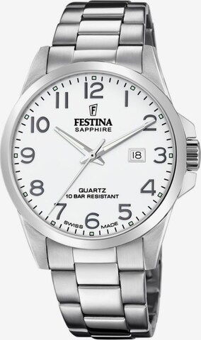 FESTINA Analoguhr in Silber: Vorderseite